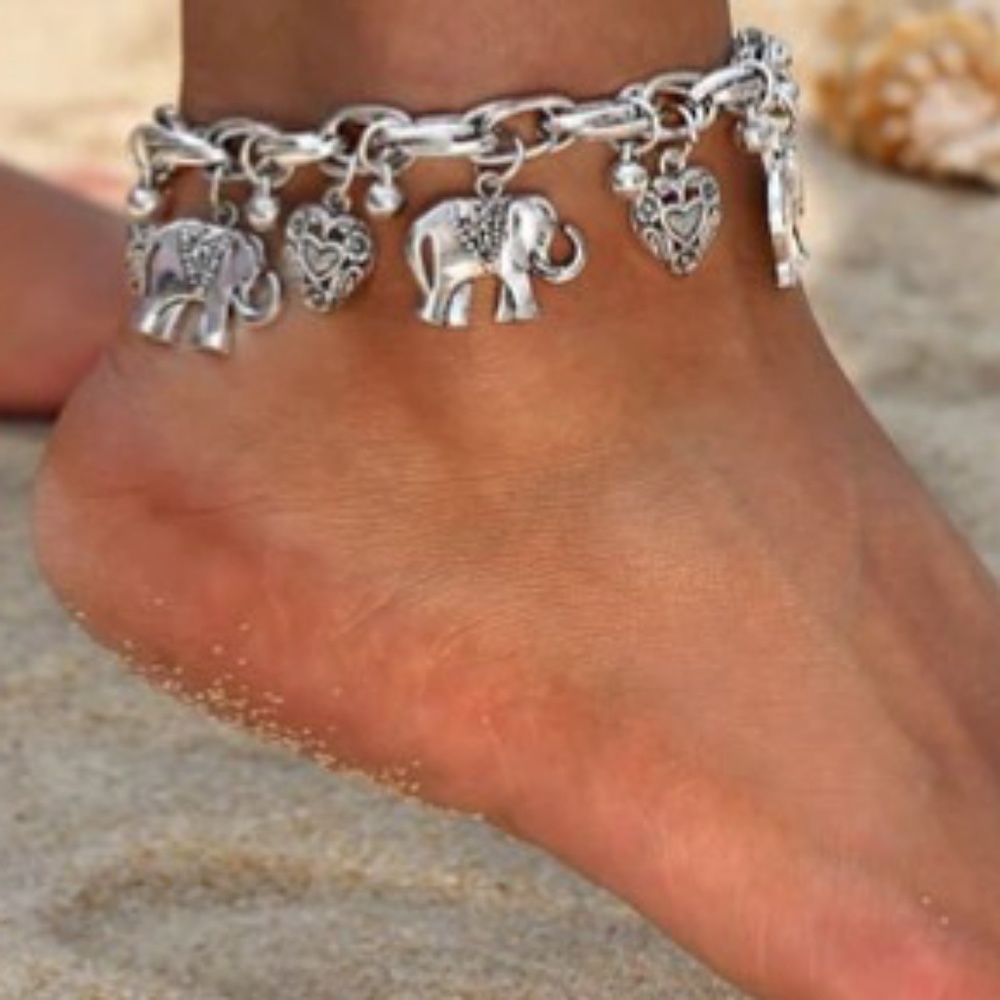 Elegant Elephant Ankle Bracelets - Picture 5 of 5